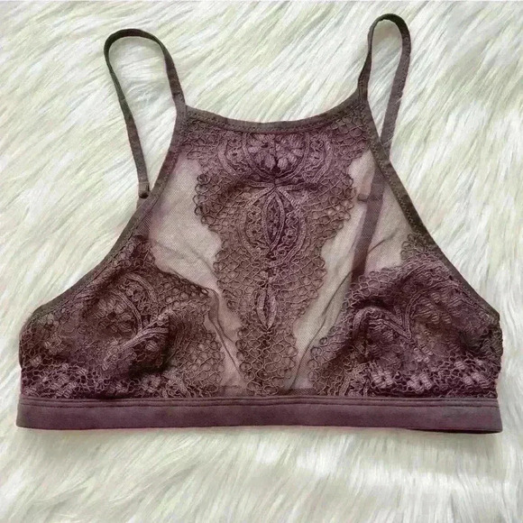 Victoria's Secret Body By Victoria Triangle Bralette Smokey Purple Small - Picture 1 of 3